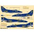 1/72 USN A-4F & F-4J Aerobatic Team Blue Angels Decals for Academy/Finemolds/Fujimi kits