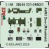 1/48 A6M5 Zero (Mitsubishi) Instrument Control Panels and Seatbelts for Fine Molds kits