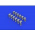 1/24 Supermarine Spitfire Mk.IX Exhaust Fishtail for Airfix kits