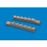 1/48 P-40 Warhawk Cold Weather Exhaust Stacks Fishtail for Eduard kits
