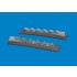 1/48 P-40 Warhawk Cold Weather Exhaust Stacks Rounded for Eduard kits