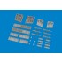 1/48 Curtiss P-40N Gun Bays (6 guns) for Eduard kits