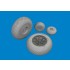1/48 P-40N Wheels Cross Tread for Eduard kits