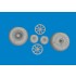 1/48 P-40N Wheels Cross Tread for Eduard kits