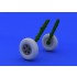 1/48 Supermarine Spitfire Resin Wheels (5 Spoke, Smooth Tyre) Set for Eduard kit