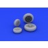 1/48 Lockheed F-104 Starfighter Undercarriage Wheels Late Version for Hasegawa kit