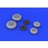 1/48 Lockheed F-104 Starfighter Undercarriage Wheels Late Version for Hasegawa kit
