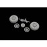 1/48 North American P-51D Mustang Wheels Set for Airfix kit
