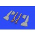 1/48 Fw 190A-2 Undercarriage Legs Bronze Brassin set for Eduard kits