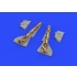 1/48 Fw 190A-2 Undercarriage Legs Bronze Brassin set for Eduard kits