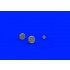 1/48 Hawker Tempest Mk.V Wheels (late) Set (Brassin) for Eduard kits
