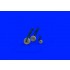 1/48 Hawker Tempest Mk.V Wheels (late) Set (Brassin) for Eduard kits