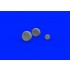 1/48 Hawker Tempest Mk.V Wheels (late) Set (Brassin) for Eduard kits