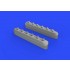 1/48 North American P-51D Mustang Exhaust Stacks w/Fairing for Eduard kits
