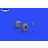 1/48 North American P-51D Mustang Wheels Diamond Tread for Eduard kits