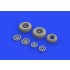 1/48 Lockheed P-38F/G Lightning Wheels Set for Tamiya kits