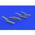 1/48 Messerschmitt Bf 110G-4 Exhaust Stacks Detail Set for Eduard kits