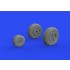 1/48 de Havilland Vampire F.3 Wheels for Airfix kits