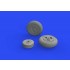 1/48 de Havilland Vampire F.3 Wheels for Airfix kits