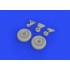 1/48 Grumman F4F-3 Wildcat Wheels Early for Eduard kits