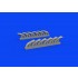 1/48 Bell P-39 Airacobra Exhaust Stacks Fishtail for Eduard kits