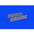 1/48 Bell P-39 Airacobra Exhaust Stacks Rounded for Eduard kits