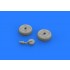 1/72 P-40N Wheels Brassin Set for Special Hobby kits