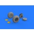 1/72 B-24 Wheels Brassin Set for Eduard/Hasegawa kits