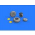 1/72 B-24 Wheels Brassin Set for Eduard/Hasegawa kits