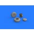1/72 B-24 Wheels Brassin Set for Eduard/Hasegawa kits