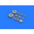 1/72 B-24 Wheels Brassin Set for Eduard/Hasegawa kits