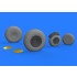 1/72 B-24 Wheels Brassin Set for Eduard/Hasegawa kits