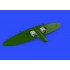 1/72 Spitfire Mk. VIII/IX/XVI Radiator Fairings Brassin set for Eduard kits