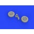 1/72 Grumman F6F Hellcat Wheels set (Brassin) for Eduard kits