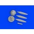 1/72 Messerschmitt Bf 109F Propeller Late for Eduard kits