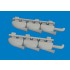 1/72 Spitfire Mk.V 3D 3-stacks Exhaust Fishtail for Eduard kits