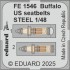 1/48 Buffalo US Version Photo-etched Super Detail set for Tamiya kits