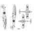 1/48 Messerschmitt Bf 109F-2 National Insignia Decals for Eduard kits