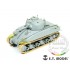 Photo-etched parts for 1/35 WWII US Army M4A1 DV Mid Tank for Dragon kit #6404
