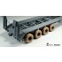 1/35 US M747 Heavy Equipment Semi-Trailer Sagged Wheels for Meng Kit