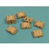 1/35 Modern Russian Ammo Crates Type I for AK-47 Kalashnikov 7.62mm Ammo