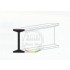 White Styrene I-Beam 3.2mm /.125" 4pcs Length: 35cm (14")