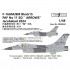 1/48 Pakistan Air Force F-16AM/BM Block 15 No.11 SQ Arrows Jacobabad 2024 Decal & & PE parts