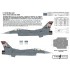 1/48 F-16CM Block 42 Oklahoma ANG Part 1 Decal & PE parts