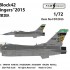 1/72 USAF F-16CM/DM Block 42 180th FW Stingers 2015 Decal