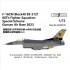 1/72 USAF 80th FS F-16C Fighting Falcon Special Scheme Gunsan Air Base 2023 Decal