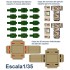 Spanish Army Painting set (3x acrylic paints, 1/35 ration boxes, decal plate)