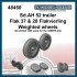 1/48 SdAH 52 Trailer Weighted Wheels for Tamiya kit