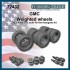 1/72 GMC 2.5 ton Truck Weighted Wheels for Hasegawa kits