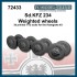 1/72 Sdkfz 234 Weighted Wheels for Hasegawa kits